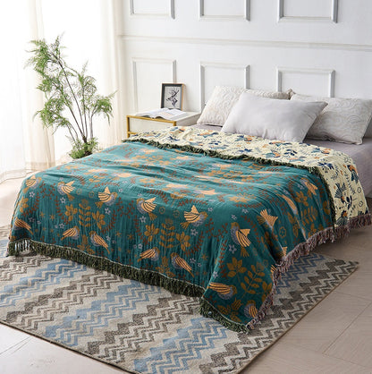 Scandinavische katoenen deken omkeerbaar plaid