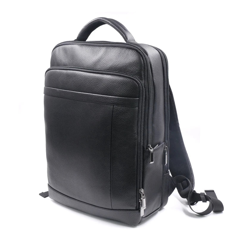 Premium Leren Rugzak met Vingerafdrukslot