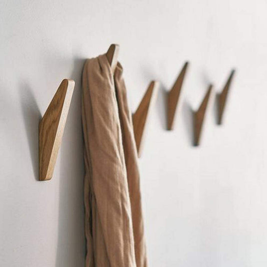 Boris houten wandhaken set van 6