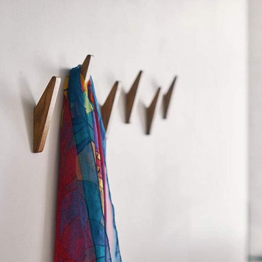 Boris houten wandhaken set van 6