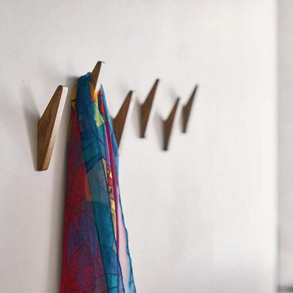 Boris houten wandhaken set van 6