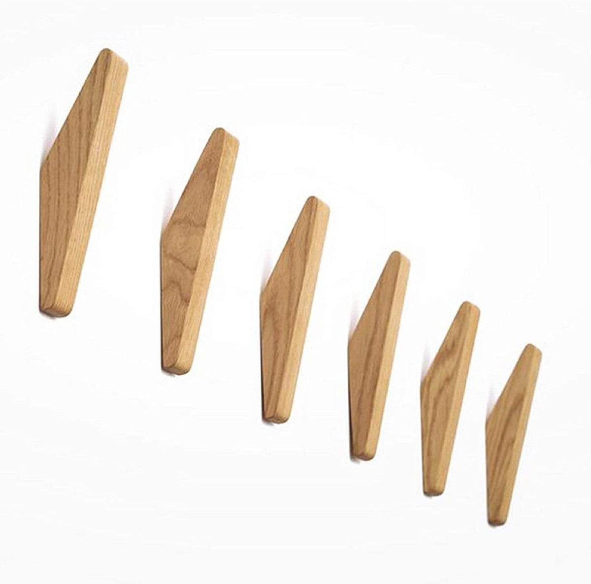Boris houten wandhaken set van 6