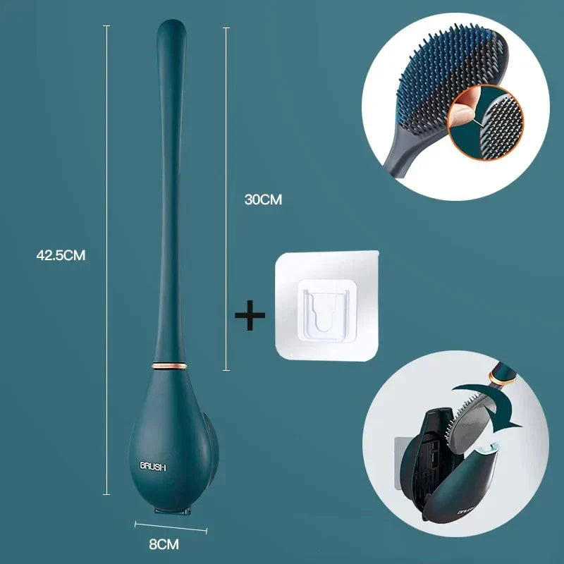 BrushPro hygiënische toiletborstel met houder