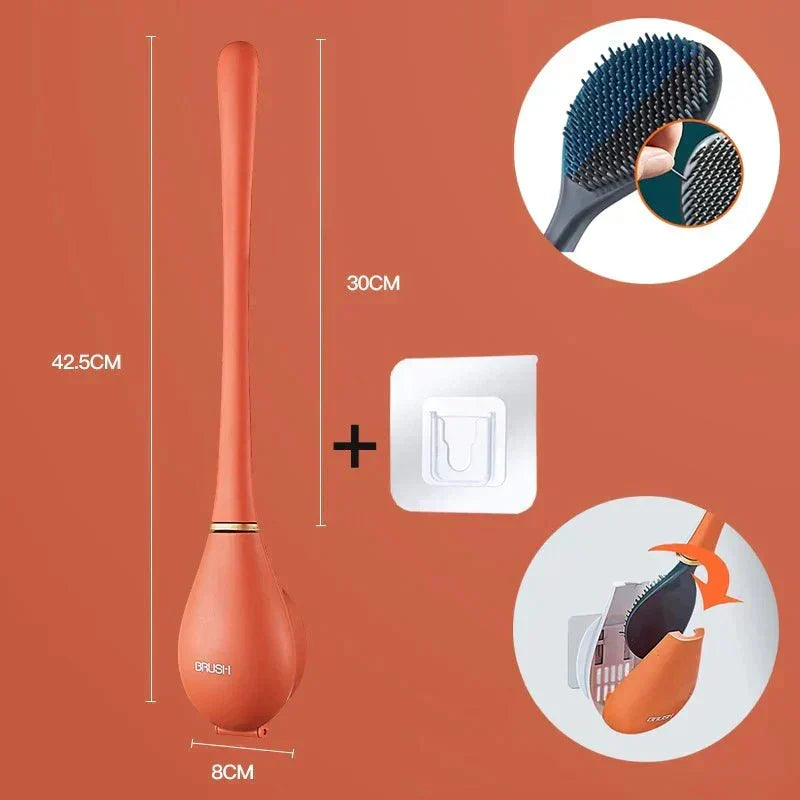 BrushPro hygiënische toiletborstel met houder