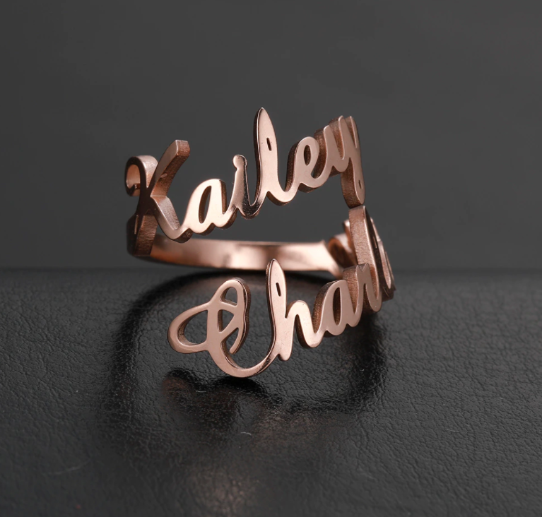 RingCrown gepersonaliseerde naamring