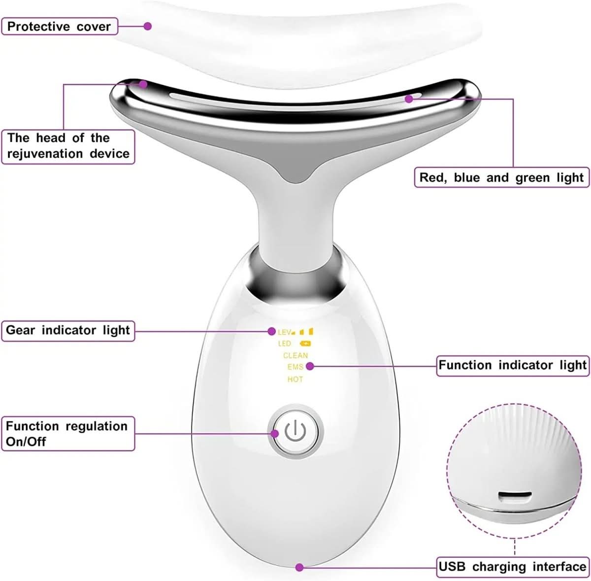 Serenetouch 3-in-1 gezichtsmassageapparaat