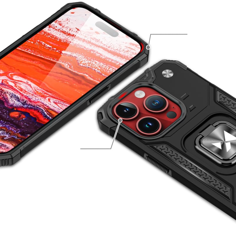 Wozinsky Ring Armor iPhone 15 Pro hoesje