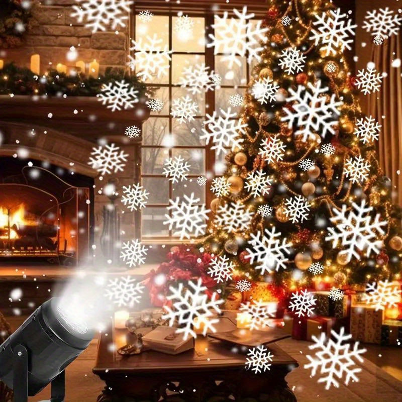 SnowFall USB-projectielamp met sneeuwvlokeffect