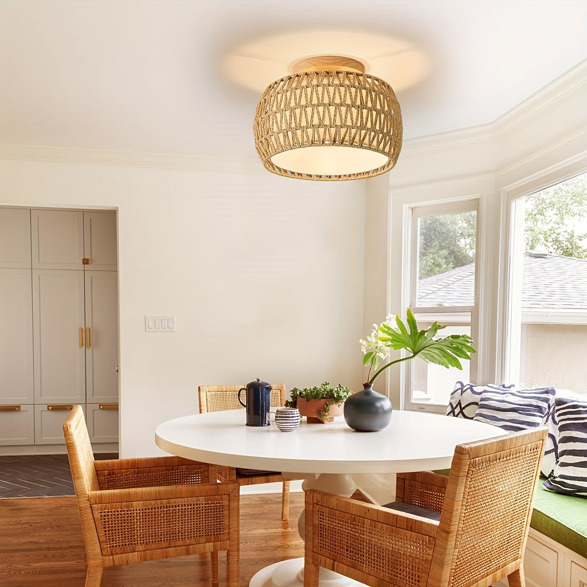 Odior boheemse rotan plafondlamp