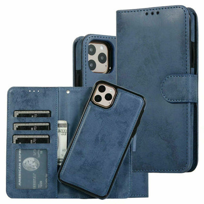 iPhone 14 / 16e / 17e uitneembaar magnetisch bookcase hoesje