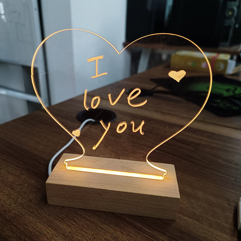 BrightNote LED nachtlampje memobord