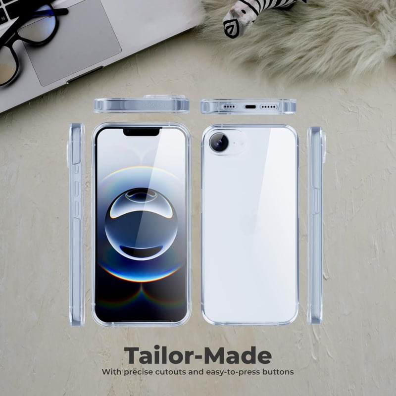 iPhone 16e / 17e 360° Ultra Clear Hybrid Hoesje