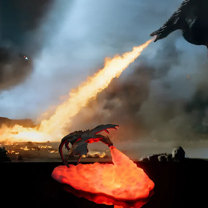 Dracarys oplaadbare 3D draaklamp