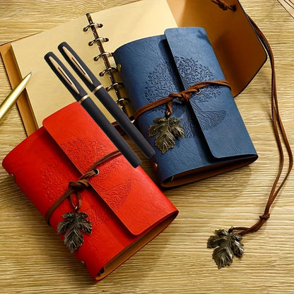 Vintage Notebook Set met Gelpennen