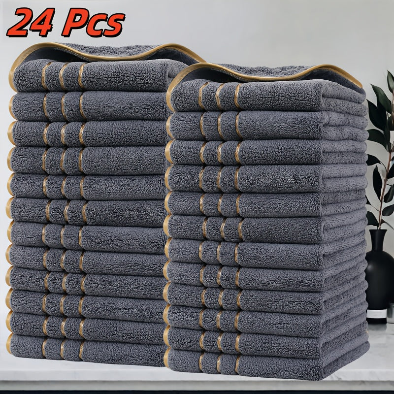 GoldStripe microvezel handdoekenset