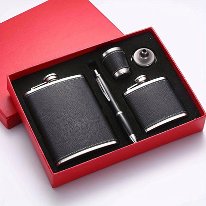 Luxe whisky heupfles cadeauset
