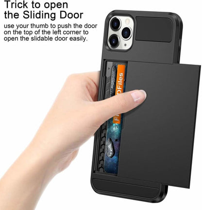 iPhone 13 Pro Slide Armor hoesje met pashouder