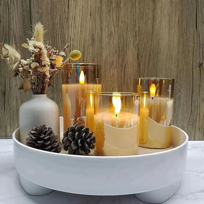 LumiGlow vlamloze LED-kandelaarset