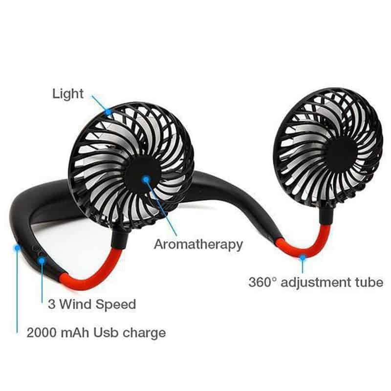 MobiFan oplaadbare mobiele nekventilator