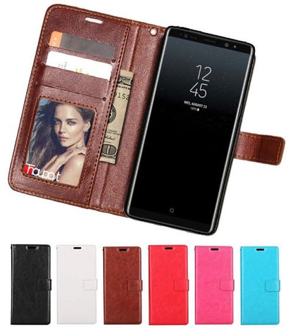 Galaxy Note 8 leren portemonnee hoesje
