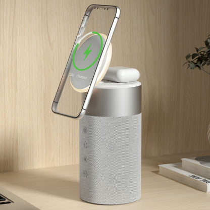 PowerAudio draadloze oplader met bluetooth speaker