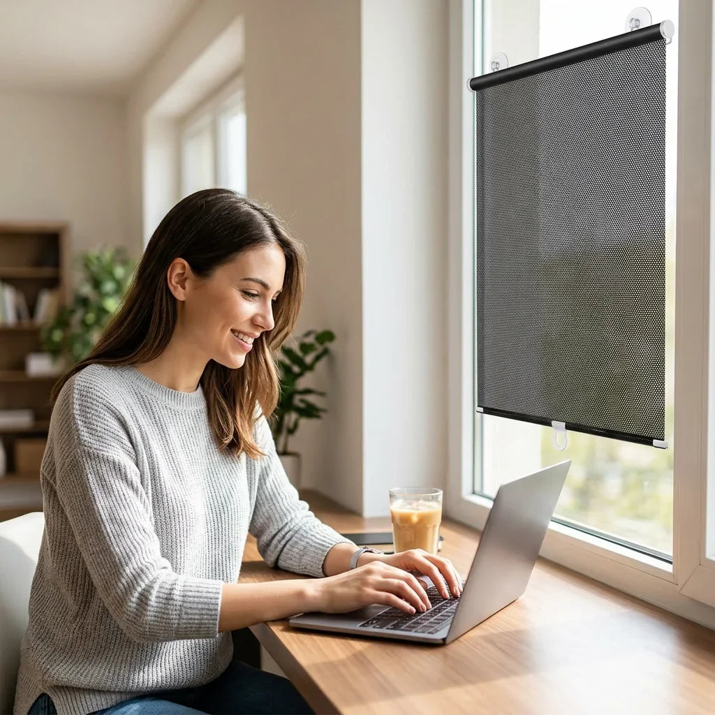 EasyShade warmtewerend rolgordijn zonder boren