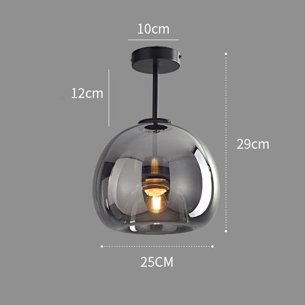 Vörre Retro Koperen Glas Plafondlamp