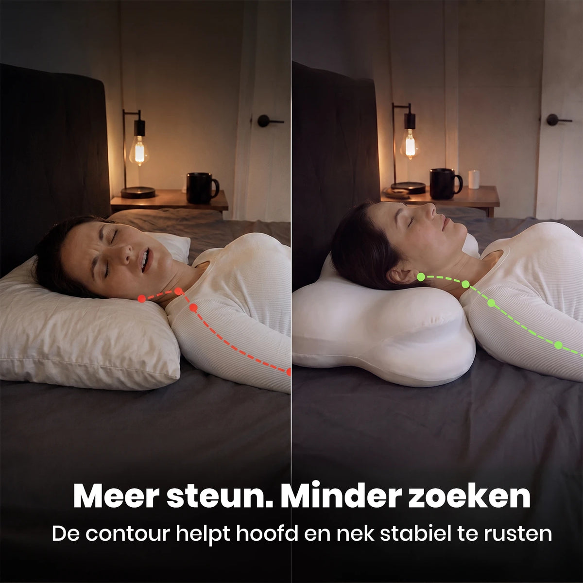 CloudNest ergonomisch hoofdkussen