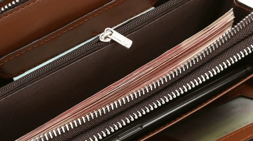 Korren leren heren clutch