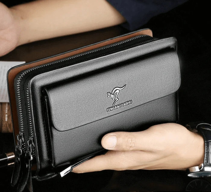 Korren leren heren clutch