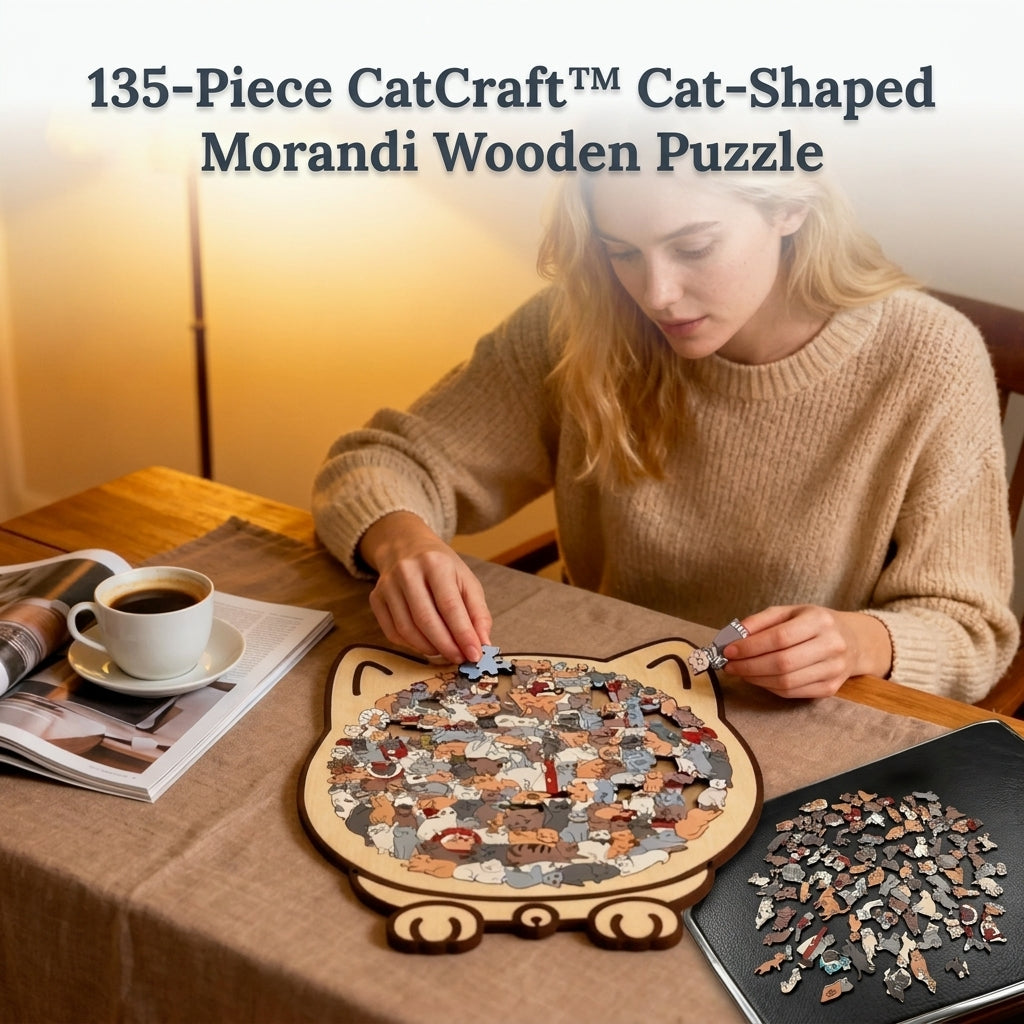 CatCraft houten kattenpuzzel