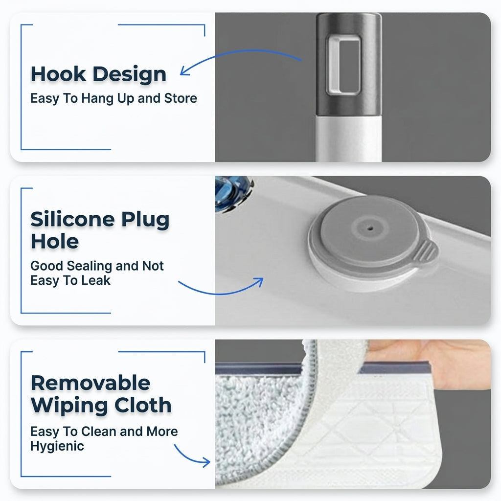 2-in-1 raamwisser met sproeier
