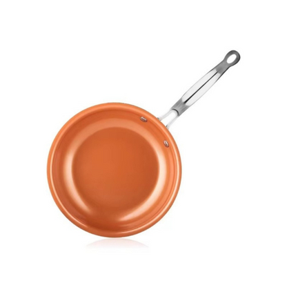 Koperen koekpan met antiaanbaklaag