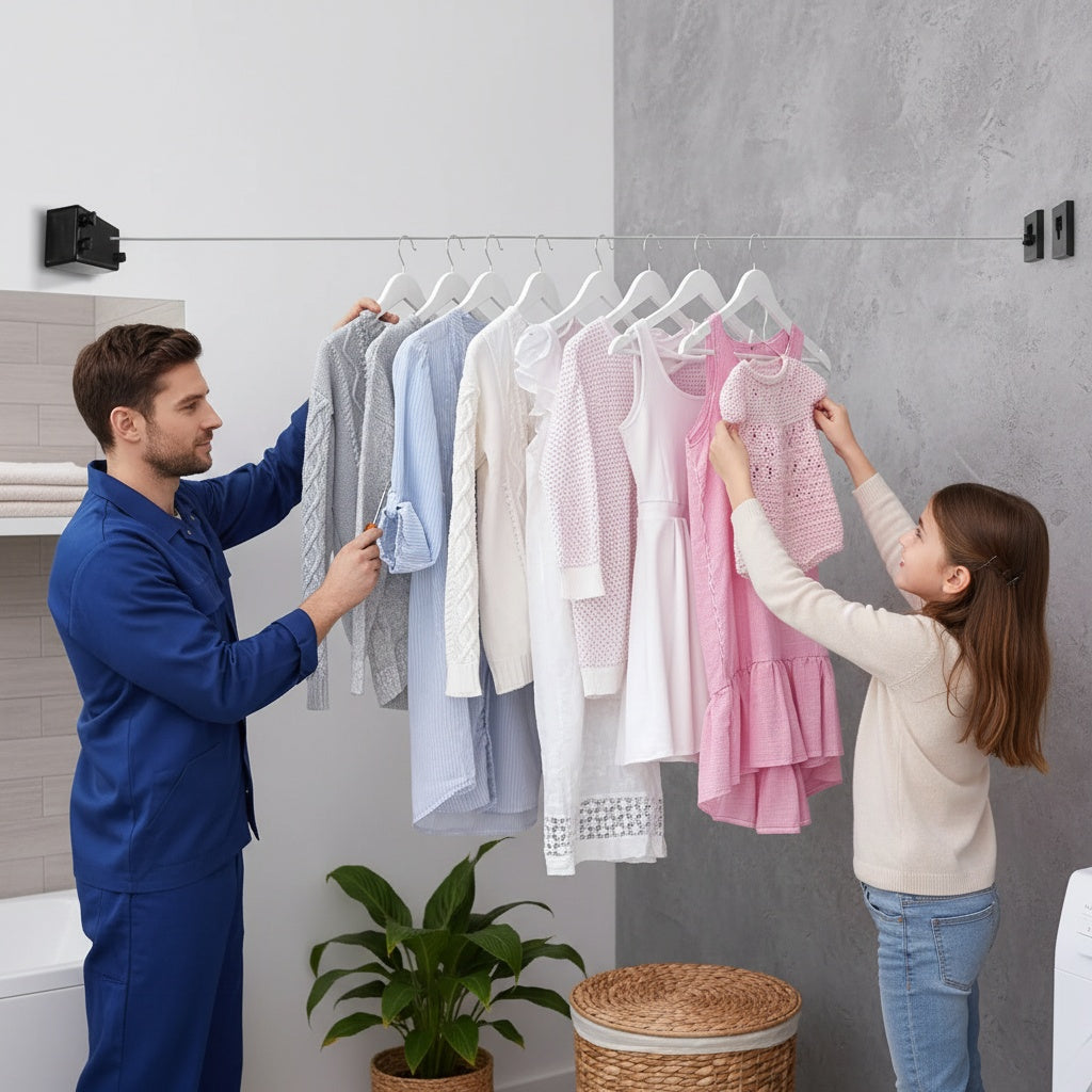 SnapDry uittrekbare waslijn