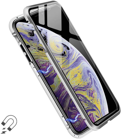 iPhone XR magnetisch hoesje met dubbelzijdig glas