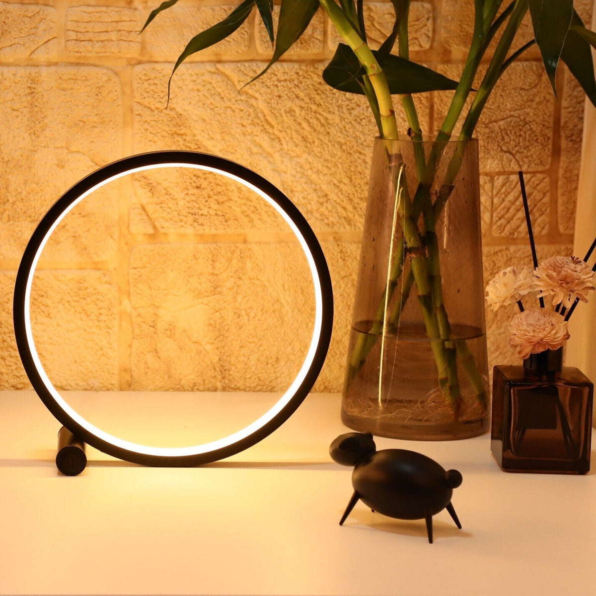Halo cirkelvormige nachtkastlamp