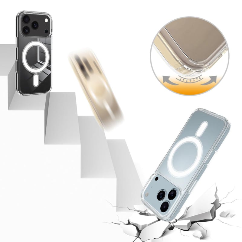 iPhone 17 Pro Max transparant MagSafe hoesje