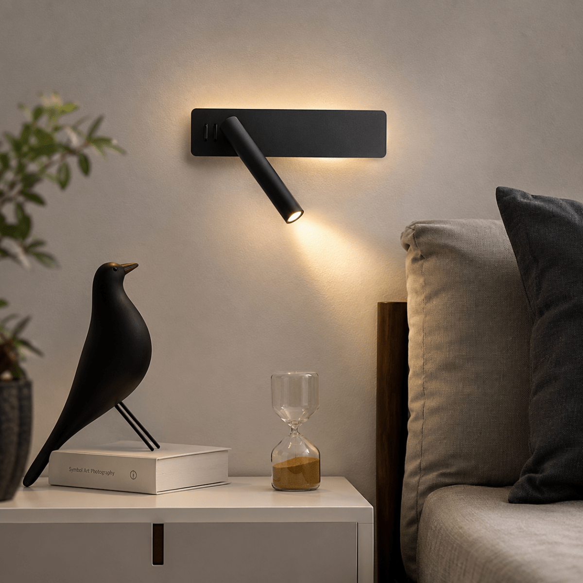 GlowSpin draaibare led-wandlamp