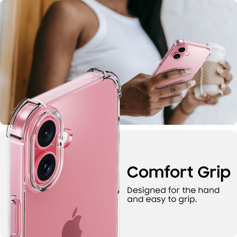 iPhone 16 transparant TPU schokbestendig hoesje