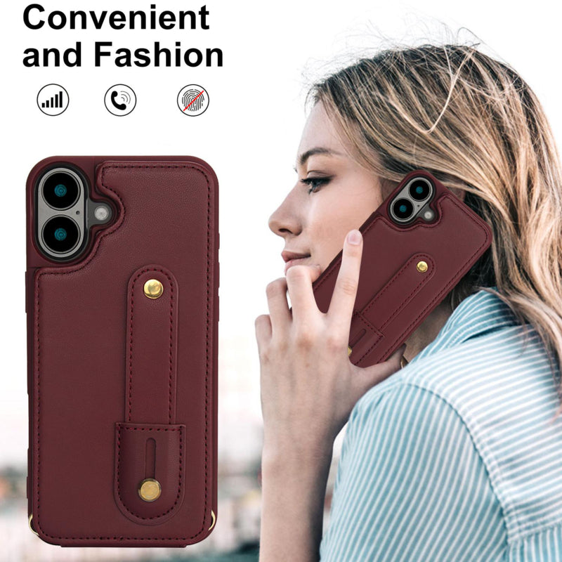 iPhone 17 Hoesje met Pasjeshouder en Draagkoord