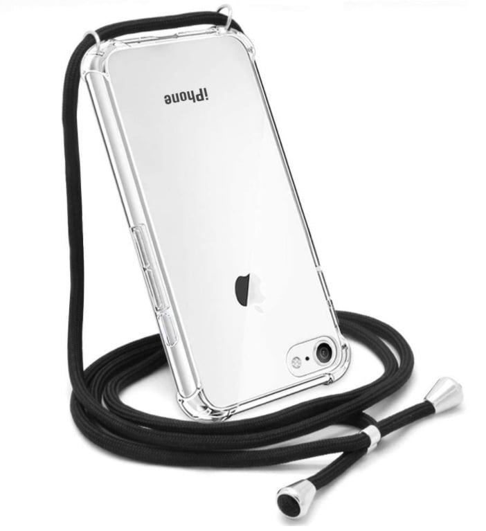 Transparant TPU Hoesje met Koord voor iPhone 7 / 8 / SE