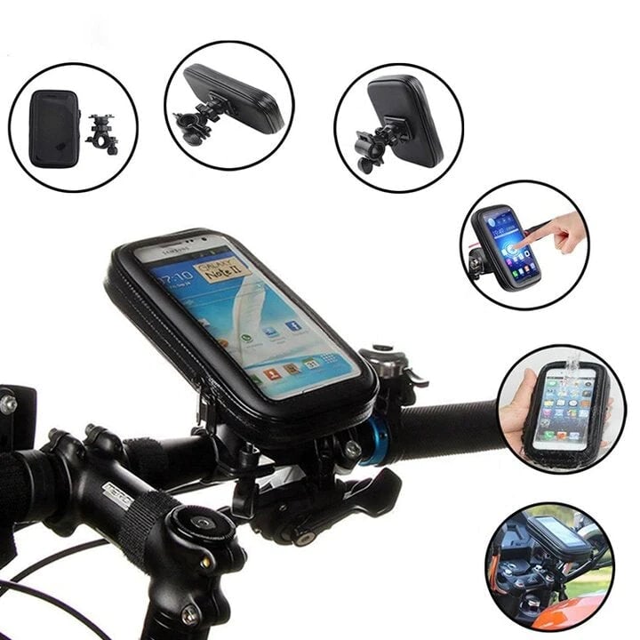RideCharge waterdichte fiets telefoonhouder met draadloos opladen