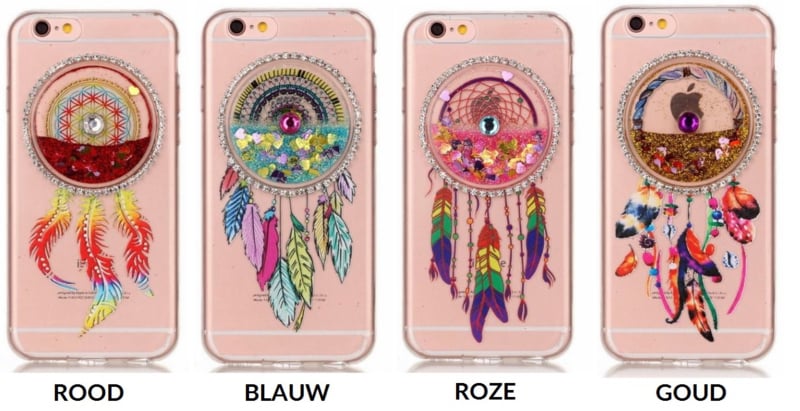 iPhone 6 Plus / 6S Plus TPU dromenvanger glitter hoesje