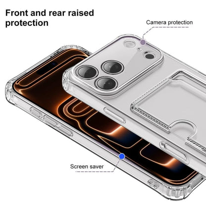 iPhone Air transparant TPU hoesje met pasjeshouder