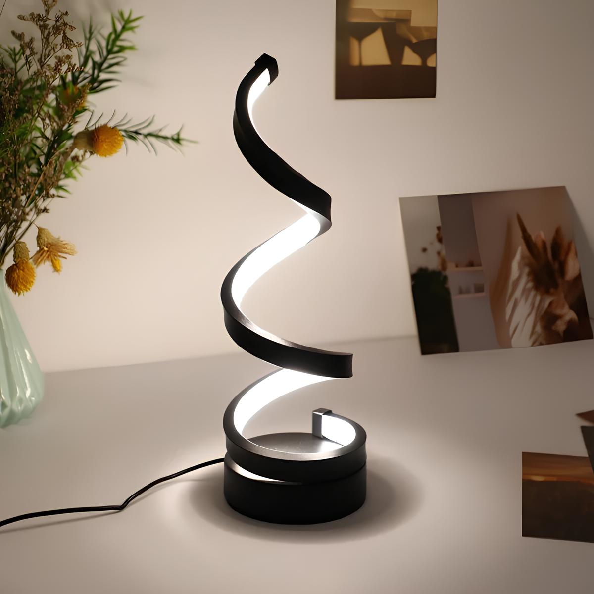 Spiraallamp dimbare LED tafellamp