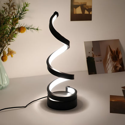 Spiraallamp dimbare LED tafellamp