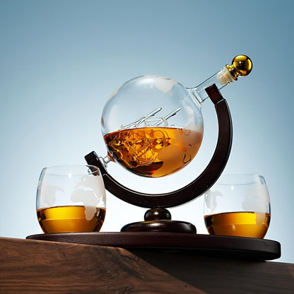 Globaris Whiskeyset globe karaf met glazen