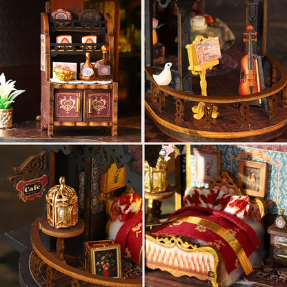 Eltz Castle 3D houten miniatuurmodel