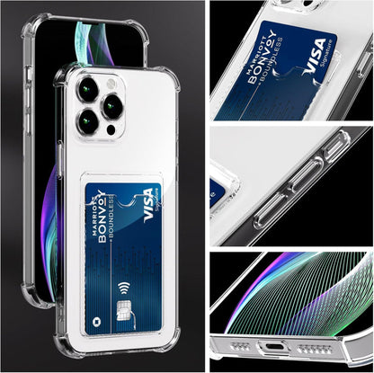 iPhone 16 Pro Transparant TPU Hoesje Met Pasjesvak