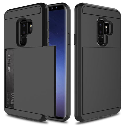 Galaxy S9 Plus Slide Armor hoesje met pashouder